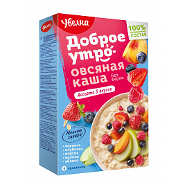Каша Увелка овсяная ассорти 5 штук по 40 г