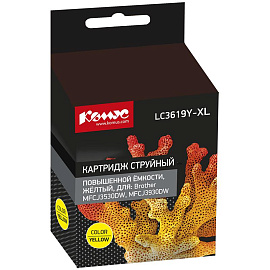 Картридж струйный Комус LC3619XLY LC3619XLM для Brother желтый совместимый повышенной емкости