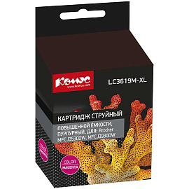 Картридж струйный Комус LC3619XLM LC3619XLBK для Brother пурпурный совместимый повышенной емкости