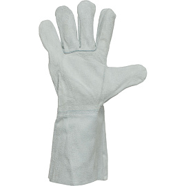 Краги сварщика спилковые Улан пятипалые серые