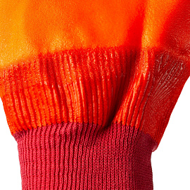 Перчатки рабочие утеплённые Manipula Specialist Нордик РП джерси с ПВХ покрытием оранжевые (размер 10, XL, ТР06/WG784)