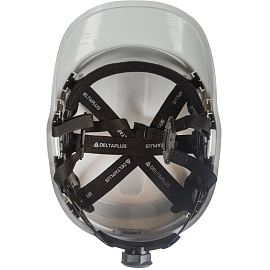 Каска защитная Delta Plus Baseball Diamond V Up белая с храповым механизмом светящаяся ( DIAM5UPBCFLBS)