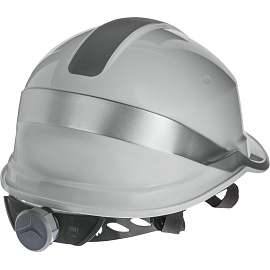 Каска защитная Delta Plus Baseball Diamond V Up белая с храповым механизмом светящаяся ( DIAM5UPBCFLBS)