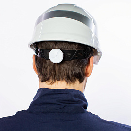 Каска защитная Delta Plus Baseball Diamond V Up белая с храповым механизмом светящаяся ( DIAM5UPBCFLBS)