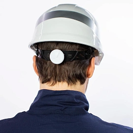 Каска защитная Delta Plus Baseball Diamond V Up белая с храповым механизмом светящаяся ( DIAM5UPBCFLBS)