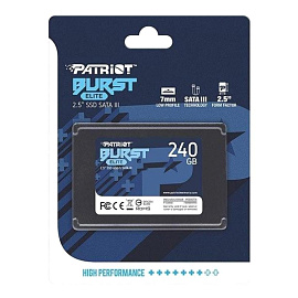 SSD накопитель Patriot Memory Burst Elite 240 ГБ (PBE240GS25SSDR)