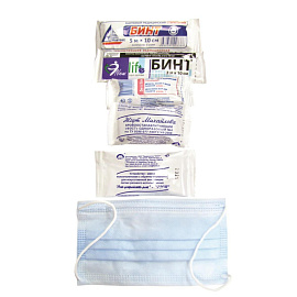 Аптечка первой помощи дорожная Мицар состав №1 (бокс пластиковый)