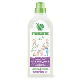 Пятновыводитель Synergetic для белого и цветного белья жидкость 1 л