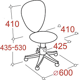 Кресло офисное Chairman 020 черное (ткань, металл) фото Кресло офисное Chairman 020 черное (ткань, металл)