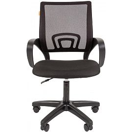 Кресло офисное Chairman 696LT черное (сетка/ткань, пластик)