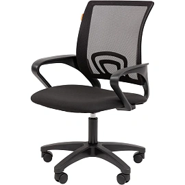 Кресло офисное Chairman 696LT черное (сетка/ткань, пластик)