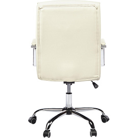 Кресло для руководителя Easy Chair 509 TPU бежевое (экокожа, металл)