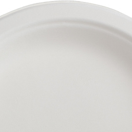 Тарелка одноразовая бумажная Средний 180 мм белая 50 штук в упаковке