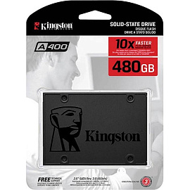 SSD накопитель Kingston 480 ГБ (SA400S37/480G)