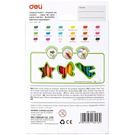 Карандаши цветные Deli Enovation 18 карандашей 18 цветов трёхгранные