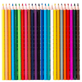 Карандаши цветные Deli Enovation 24 карандаша 24 цвета трёхгранные