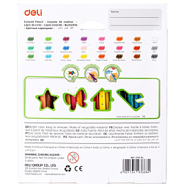 Карандаши цветные Deli Enovation 24 карандаша 24 цвета трёхгранные