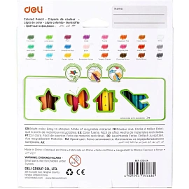 Карандаши цветные Deli Enovation 24 карандаша 24 цвета трёхгранные