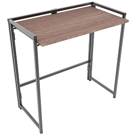 Стол компьютерный СолТи Лофт СЛКС-1 (ясень шимо темный/черный, 800х455х805 мм)