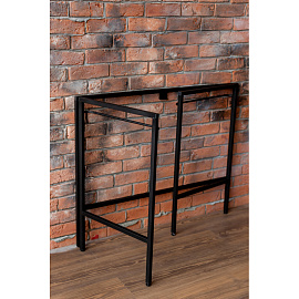 Стол компьютерный СолТи Лофт СЛКС-1 (ясень шимо темный/черный, 800х455х805 мм)