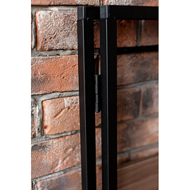 Стол компьютерный СолТи Лофт СЛКС-1 (ясень шимо темный/черный, 800х455х805 мм)