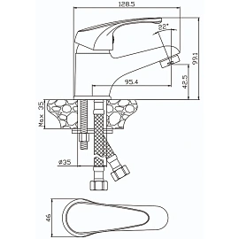 Смеситель для раковины СС_OLIVE
