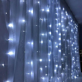 Гирлянда светодиодная Feron CL24 занавес белый свет 480 светодиодов (3х3 м)