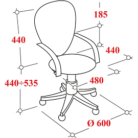 Кресло офисное Бюрократ CH-695NLTSL черное (сетка/ткань, металл) фото Кресло офисное Бюрократ CH-695NLTSL черное (сетка/ткань, металл)
