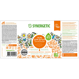 Гель для душа Synergetic Карамельное яблоко и ваниль 380 мл