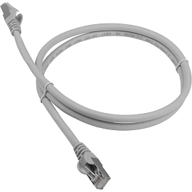 Патч-корд витая пара ExeGate UTP-RJ45-RJ45-5e-CU-0,3M-GY 5e 0,3 м