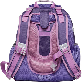 Ранец Комус Класс (№1 School) Единорог Shine анатомический фиолетовый меняет цвет с двумя отделениями