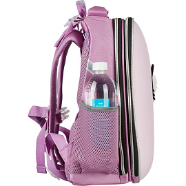 Ранец Комус Класс (№1 School) Мордочки Кот Анатомический розовый (усики и ушки) с двумя отделениями