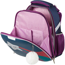 Ранец Комус Класс (№1 School) Звезда синий с двумя отделениями