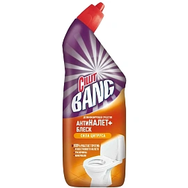 Средство для сантехники Cillit Bang Антиналет+Блеск Сила цитруса 750 мл фото Средство для сантехники Cillit Bang Антиналет+Блеск Сила цитруса 750 мл