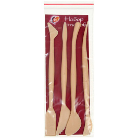 Набор стеков для лепки Луч пластик (4 штуки в упаковке) фото Набор стеков для лепки Луч пластик (4 штуки в упаковке)