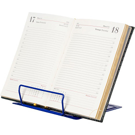 Подставка для книг Комус Класс (№1 School) Динозавр металлическая синяя