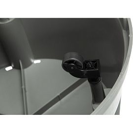 Стремянка пластиковая двусторонняя Комус 2x2 ступени серая