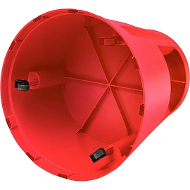 Стремянка-табурет пластиковая 2 ступени Комус красная