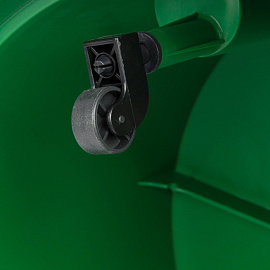 Стремянка-табурет пластиковая 2 ступени Комус зеленая