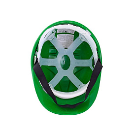 Каска защитная Еланпласт Европласт зеленая с ленточным механизмом (К-03)