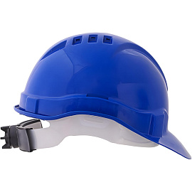 Каска защитная Еланпласт Европласт-Люкс синяя с храповым механизмом (К-03)