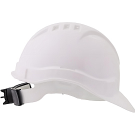 Каска защитная Еланпласт Европласт-Люкс белая с храповым механизмом (К-03)