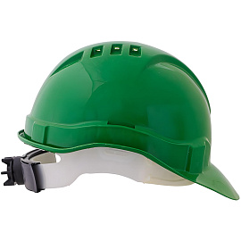 Каска защитная Еланпласт Европласт-Люкс зеленая с храповым механизмом (К-03)