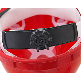 Каска защитная Еланпласт Европласт-Люкс красная с храповым механизмом (К-03)