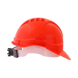 Каска защитная Еланпласт Европласт-Люкс оранжевая с храповым механизмом (К-03)