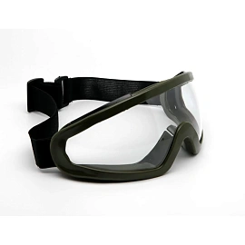 Очки защитные закрытые универсальные Еланпласт прозрачные с прямой/непрямой вентиляцией панорамного типа (очк 601)