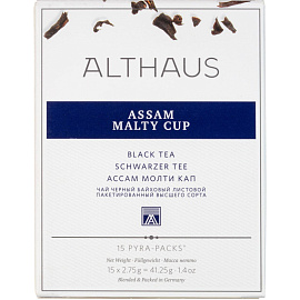 Чай черный Althaus Pyra Pack Assam Malty Cup 15 пирамидок