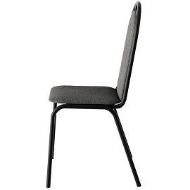 Стул офисный Селена СМ-7/23 серый (ткань, металл черный)