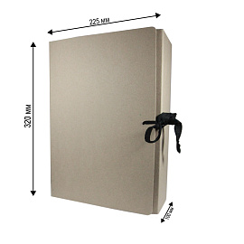 Короб архивный на 2-х завязках Attache Economy А4 100 мм переплетный картон до 1000 листов