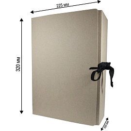 Короб архивный на 2-х завязках Attache Economy А4 100 мм переплетный картон до 1000 листов